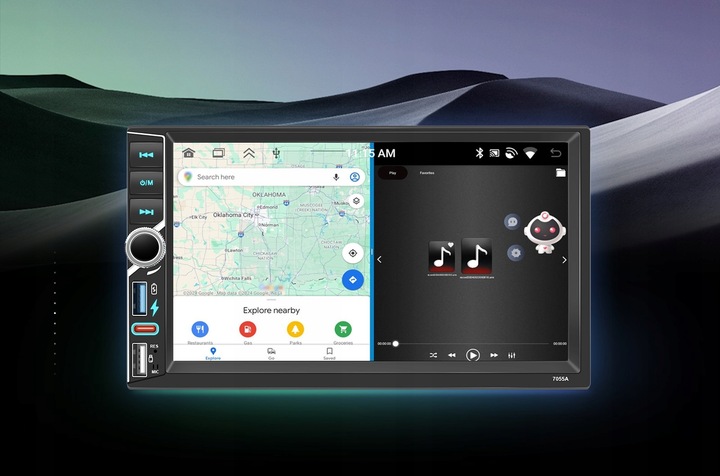 RADIO SAMOCHODOWE 2 DIN 4GB RAM ANDROID AUTO CARPLAY ANDROID 15 RDS