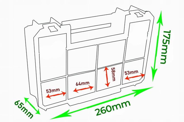 SKRZYNKA NARZĘDZIOWA NA KÓŁKACH QBRICK TWO BIG SET 6w1 + 2x ORG. MULTI