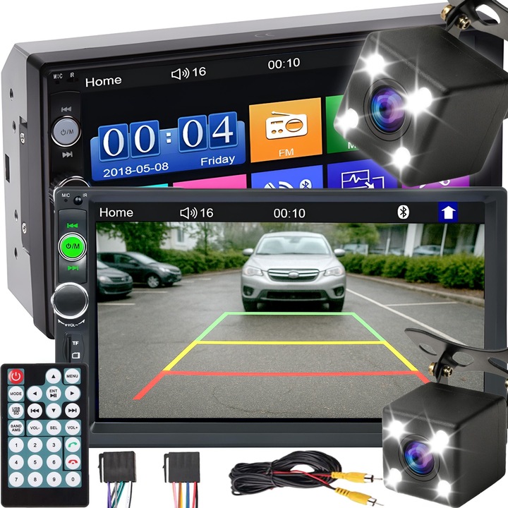 RADIO SAMOCHODOWE BLUETOOTH 2 DIN 7 CALI DOTYKOWY EKRAN MONITOR USB