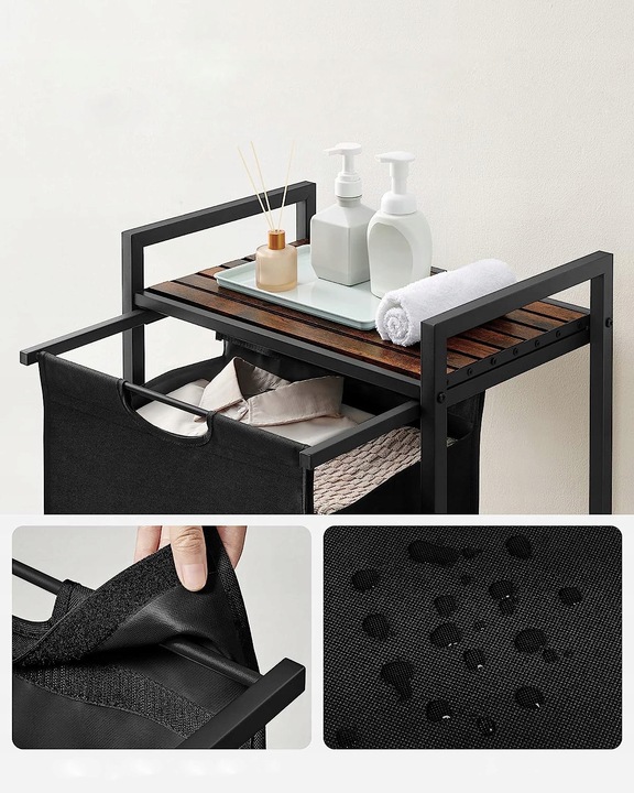 Szafka Łazienkowa KOSZ NA PRANIE z półką LOFT