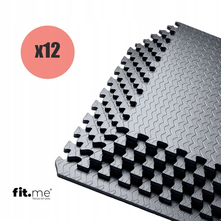 MATA PUZZLE POD SPRZĘT DO ĆWICZEŃ 12 SZT 4,32m2 OCHRONNA PODŁOGA NA SIŁOWNI