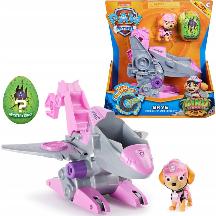 PSI PATROL HELIKOPTER SKYE FIGURKA DINO RESCUE + POJAZD