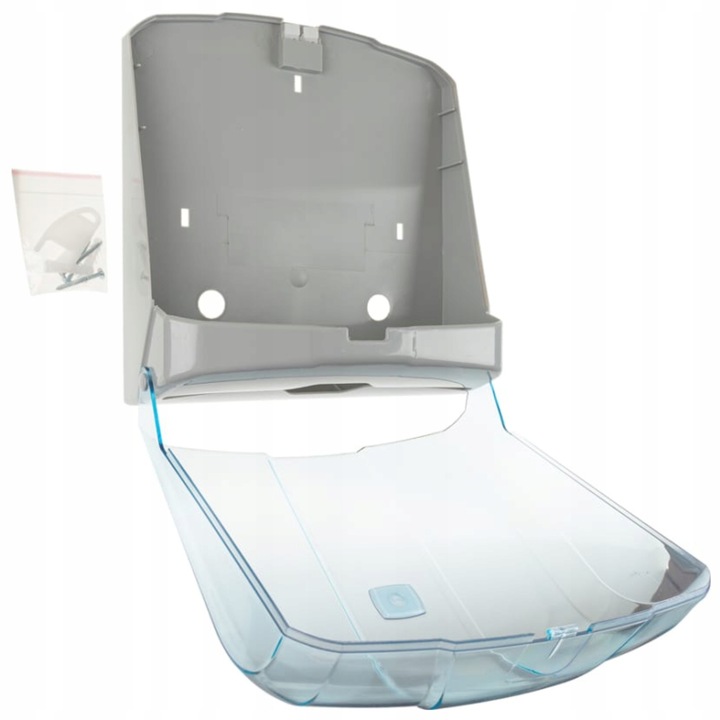 Pojemnik Dozownik Podajnik na ręczniki papierowe ZZ Transparentny ATEST PZH