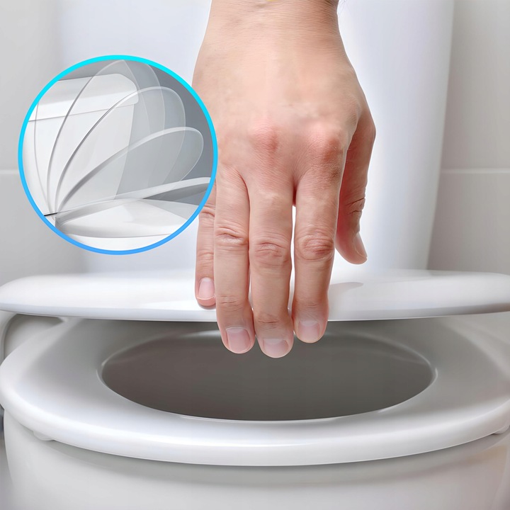 TWARDA DESKA SEDESOWA WOLNOOPADAJĄCA UNIWERSALNA KLAPA DO WC EASY