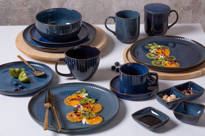 Zestaw KUBKÓW do kawy Kubki Altom Design Reactive Stripes 400 ml 6