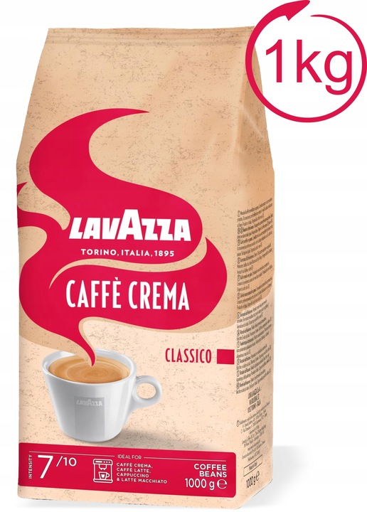Kawa ziarnista Lavazza Caffe Crema Classico 1 Kg