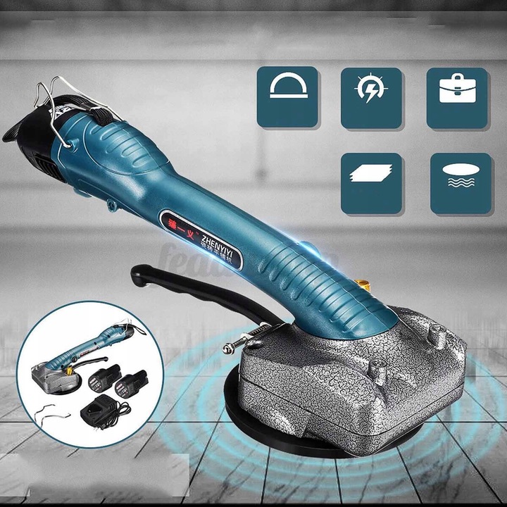 PRZYSSAWKA WIBRUJĄCA DO UKŁADANIA POZIOMOWANIA PŁYTEK GLAZURY WIBRATOR 12V