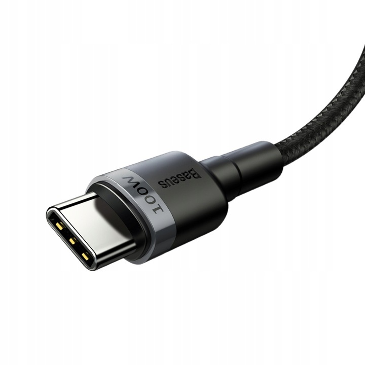 BASEUS MOCNY KABEL PRZEWÓD TYPE-C USB-C QC 3.0 PD 100W 2M SZYBKIE ŁADOWANIE