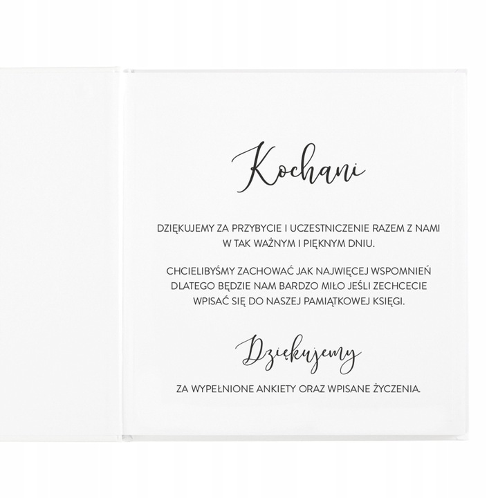 KSIĘGA GOŚCI ANKIETA oraz ZŁOCONE IMIONA II Elegancka i Personalizowana