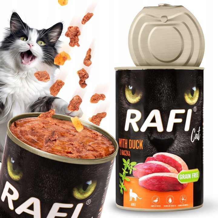 DOLINA NOTECI RAFI KOCIA KARMA DLA KOTA MOKRA PUSZKA MIX SMAKÓW