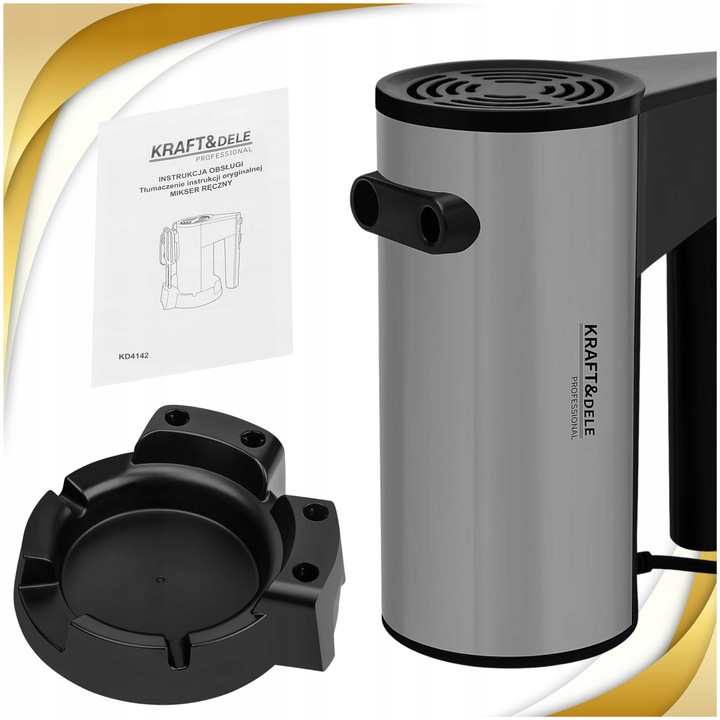 MIKSER RĘCZNY ROBOT KUCHENNY WIELOFUNKCYJNY 1000W TURBO 5 BIEGÓW