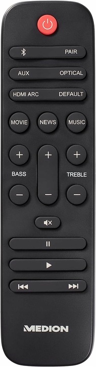 Niemiecki Soundbar Medion MD10450 2.0 60 W czarny Kino Domowe Do Telewizora