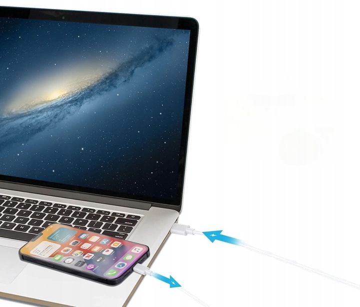 SZYBKI KABEL USB C LIGHTNING 1M DO iPHONE DO ŁADOWANIA SZYBKIE ŁADOWANIE