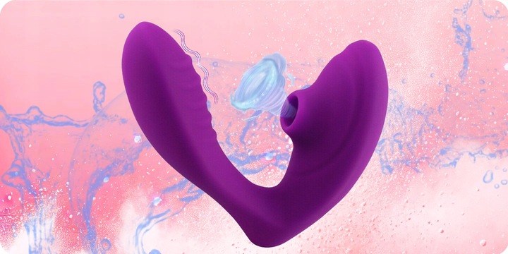 PINGWINEK I WIBRATOR MASAŻER MOTYLEK DO ŁECHTACZKI DAMSKI SSĄCY 20 FUNKCJI