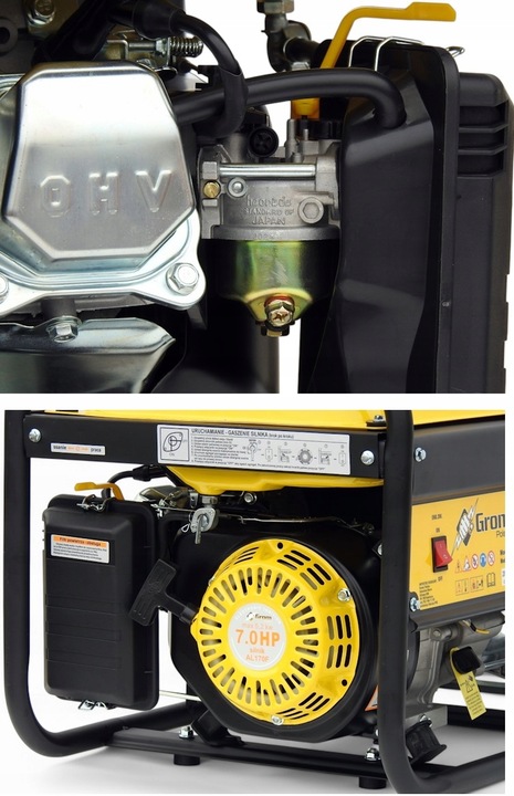 AGREGAT PRĄDOTWÓRCZY 5200W generator prądu GROM POLSKA MARKA +KOŁA, AVR+