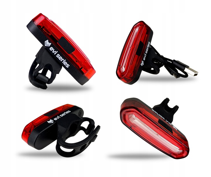 LAMPKA ROWEROWA MOCNE ŚWIATŁO LED przód tył latarka AKUMULATOR USB-C ROWER