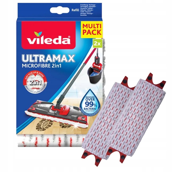 Vileda Wkład do Mopa ULTRAMAX ULTRAMAX TURBO MULTI-PACK 2 szt