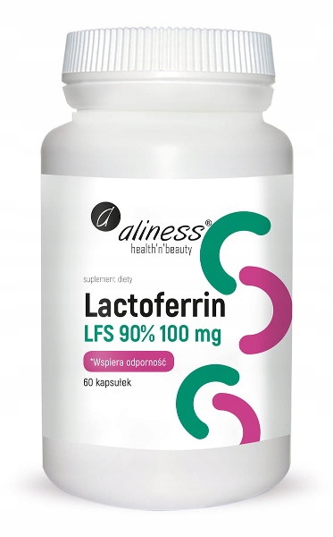 Aliness Lactoferrin LFS 90% 100mg LAKTOFERYNA 60k