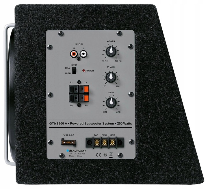 Blaupunkt GTb 8200A samochodowa skrzynia basowa aktywna ze