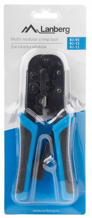 ZACISKARKA ZACISKACZ WTYKÓW RJ45 LAN 3w1 RJ45 RJ11 RJ12 ŚCIĄGACZ DO SKRĘTKI