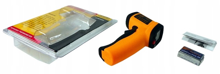 PIROMETR TERMOMETR LASEROWY BEZDOTYKOWY MIERNIK NA PODCZERWIEŃ -50 +550°C