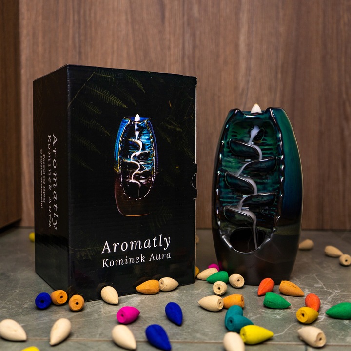 Aromatly Kominek Ceramiczny Zapachowy Kadzidło Wodospad | PREZENT