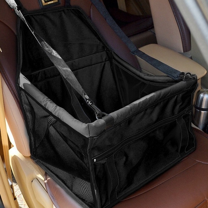 Transporter samochodowy dla psa fotel fotelik dla psa na siedzenie czarny