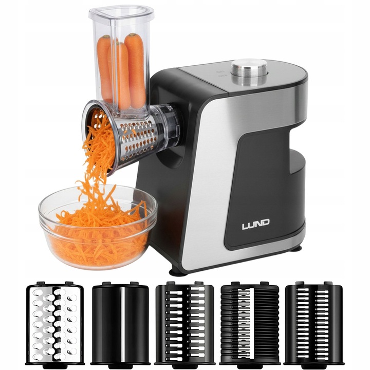 SZATKOWNICA ELEKTYCZNA DO WARZYW 250W 5 OSTRZY ZE STALI NIERDZEWNEJ