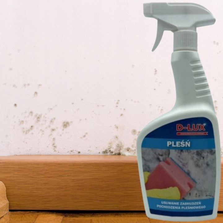 Płyn Środek do Usuwania Pleśni Grzyba D-LUX na Pleśń Czarne Osady 500ml