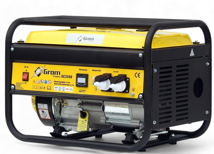 AGREGAT PRĄDOTWÓRCZY 5200W generator prądu GROM POLSKA MARKA +olej,