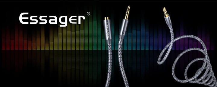 Kabel mini jack MINIJACK 3.5mm Przedłużacz 5M AUX DO AUDIO 3,5mm