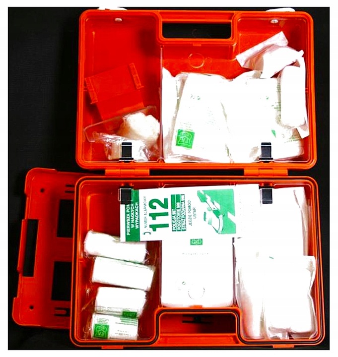 Apteczka K15 przemysłowa z wieszakiem + ustnik