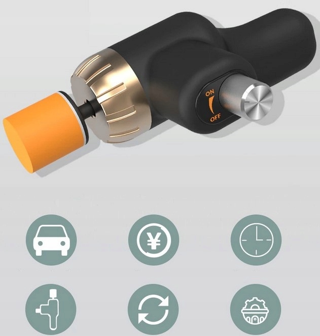 MINI POLERKA SAMOCHODOWA Maszyna Polerska 4x GĄBKA