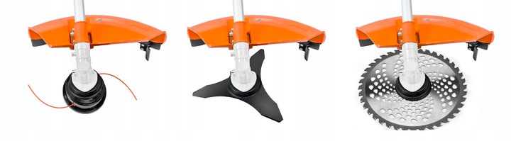 POTĘŻNA KOSA SPALINOWA PODKASZARKA SILNIK 3xGŁOWICA 2xTARCZA 2x