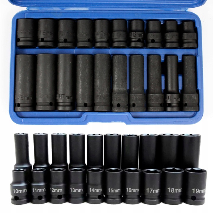 NASADKI UDAROWE DO KLUCZ PNEUMATYCZNY 1/2 10-19 20