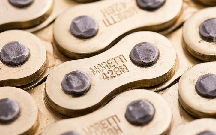 Łańcuch 428H 130 ogniw Złoty Wzmacniany ATV BASHAN MOTOROWER 139FMB