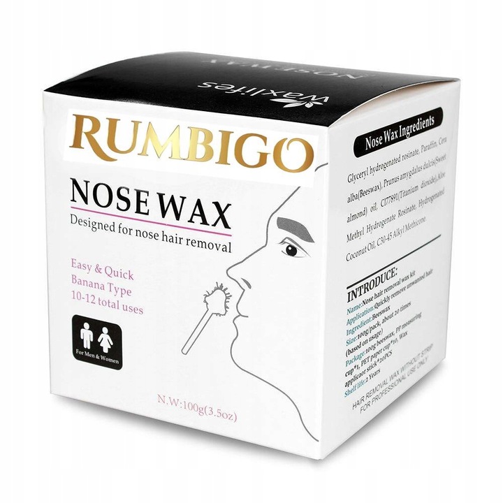 Wosk do depilacji uszu nosa zestaw dla mężczyzn i kobiet z woskiem