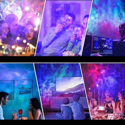 SMART Projektor Lampka Nocna LED Rzutnik GWIAZD