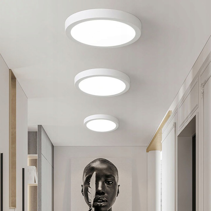 Panel LED 18W PLAFON NATYNKOWY OKRĄGŁY MOCNY LAMPA SUFITOWA OPRAWA ŚCIENNA