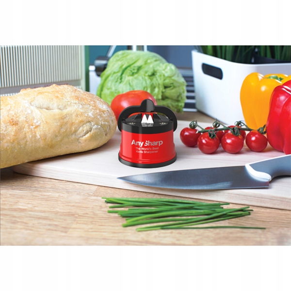 Ostrzałka do noży osełka AnySharp Classic Red