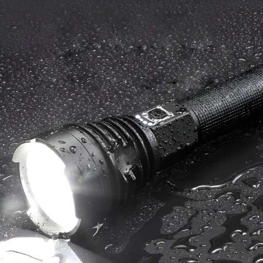 MOCNA LATARKA TAKTYCZNA LED AKUMULATOROWA SZPERACZ REFLEKTOR ZOOM WOJSKOWA