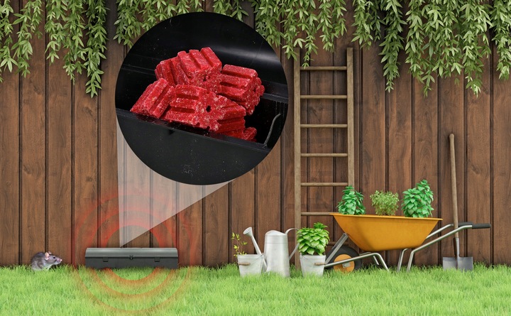 MOCNA TRUTKA NA MYSZY SZCZURY CZERWONA KOSTKA BROMADIOLONE NO PEST 1KG