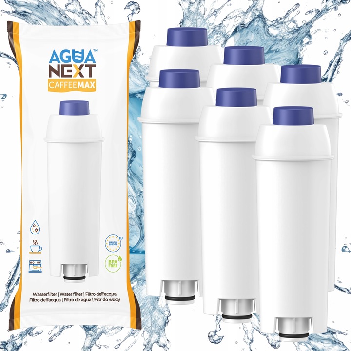 6x wkład filtrujący do ekspresu Delonghi Dinamica filtr do wody Agua