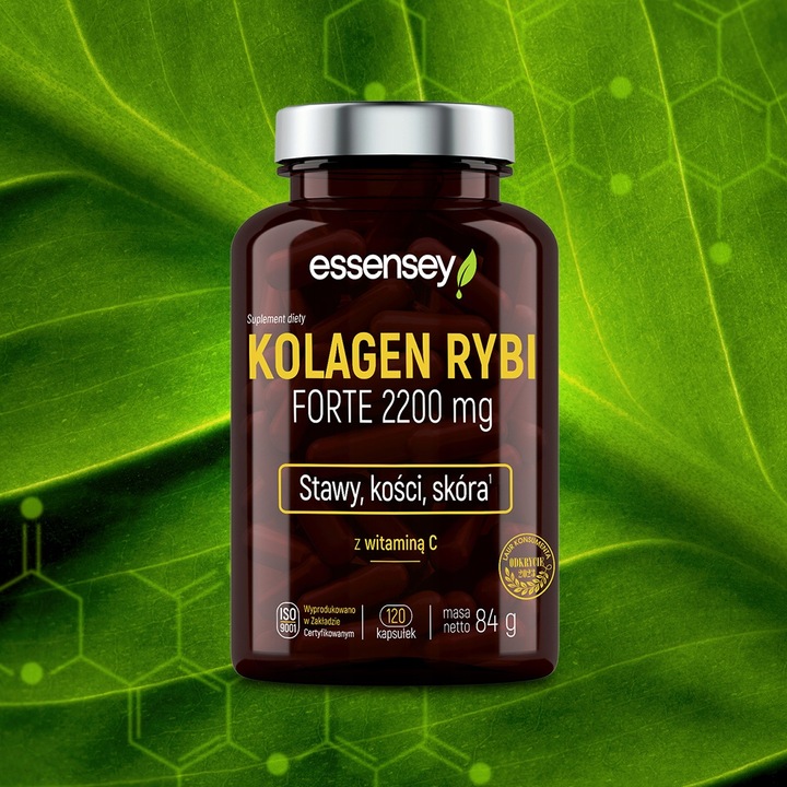 KOLAGEN RYBI FORTE MOCNE STAWY SKÓRA KOŚCI + WITAMINA C COLLAGEN MORSKI
