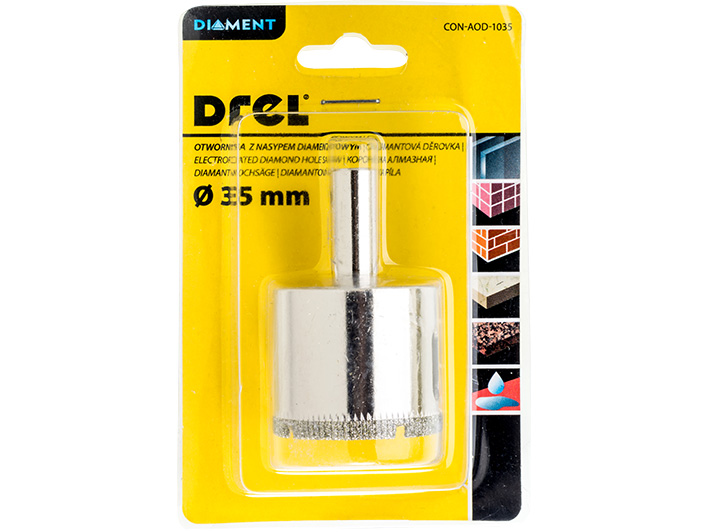 OTWORNICA DIAMENTOWA KORONKA DO GRESU PŁYTEK 35mm