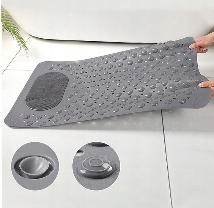 MATA ŁAZIENKOWA DYWANIK PRYSZNICOWA DO WANNY ANTYPOŚLIZGOWA 38x82cm