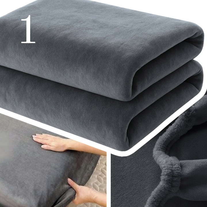 PRZEŚCIERADŁO Z GUMKĄ 120x200 PLUSZOWE POLAROWE MIŚ MIĘKKIE CIEPŁE