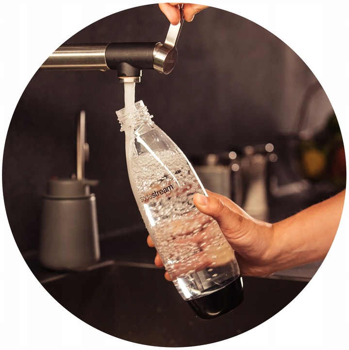 Butelki SodaStream Fuse 2x1L czarne do zmywarki