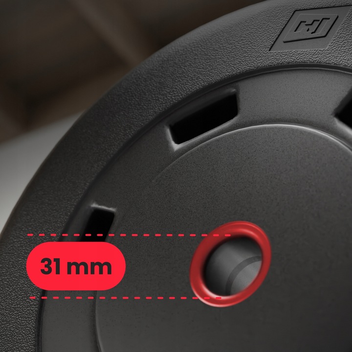 60kg Zestaw obciążeń bitumicznych kompozytowy do sztangi gryfu hantli mocne