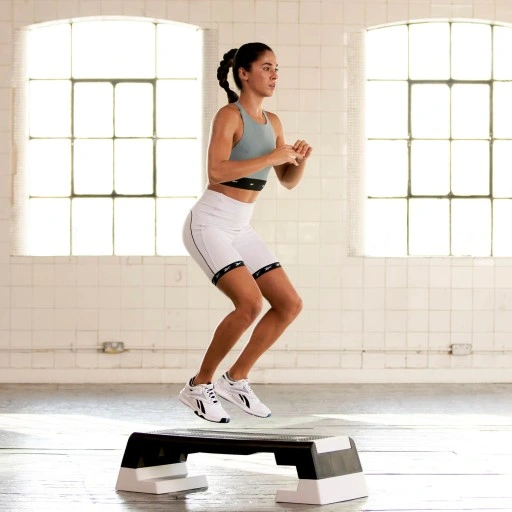 REEBOK STEP CZARNO-BIAŁY RAP-11150WH